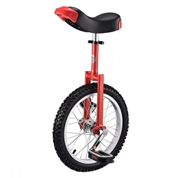 HWBB Bike HWBB 16" Inch Wheel Small Unicycle for Kids / Beginners, Cycling Exercise Balance Bike for Balance Fitness Outdoor Sports, for People 4ft ~ 5ft Tall (Color : Red)