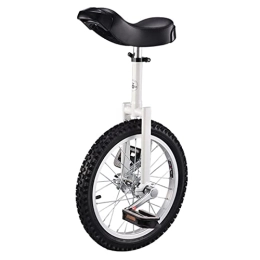 HWBB Bike HWBB 16" Inch Wheel Small Unicycle for Kids / Beginners, Cycling Exercise Balance Bike for Balance Fitness Outdoor Sports, for People 4ft ~ 5ft Tall (Color : Silver)