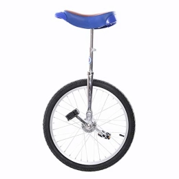 HWF Unicycles HWF 16 / 20 / 24 Inch Unicycle for Big Kids / Adults / Men / Women, Anti-Skid Alloy Rim Fitness Exercise Pedal Bike with Adjustable Seat, Best Birthday Gift (Size : 20")