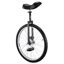 HWF Unicycles HWF Large Adult's Unicycle for Men / Women / Big Kids, 24 Inch Wheel, Female / Male Unicycle with Alloy Rim, User Tall than 175cm, Best Birthday Gift (Color : Black, Size : 24 Inch Wheel)