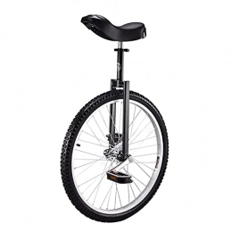 HWF Unicycles HWF Unicycle Adult 24 Inch, High-Strength Manganese Steel Fork, Adjustable Seat, One Wheel Bike for Adults Kids Men Teens Boy Rider, Mountain Outdoor (Color : Black, Size : 24 Inch Wheel)