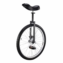 HXFENA Bike HXFENA Adjustable Unicycle, Balance Cycling Exercise Wheel Trainer Unicycles Skidproof Professional Suitable for Teens Beginners Adults / 24 Inches / Black