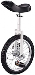 HYQW Bike HYQW 16 Inch Wheel Unicycle Leakproof Butyl Tire Wheel Cycling Outdoor Sports Fitness Exercise Health, White