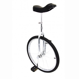 Indy Unicycles Bike Indy Trainer Kids' Unicycle Chrome Plated, 24" inch frame, 1 speed rounded plastic pedals contoured ergonomic saddle