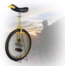 L&WB Unicycles L&WB Children's Unicycle, 16 / 18 / 20 / 24 Inch Frame Non-Slip Butyl Mountain Tire Balance Cycling Exercise Cycling Outdoor Easy To Mount, Yellow, 20 inch