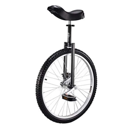 Lhh Unicycles Lhh 24" Kid's / Adult's Trainer Unicycle with Ergonomical Design, Height Adjustable Skidproof Tire Balance Cycling Exercise Bike Bicycle (Color : Black)