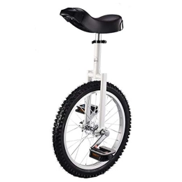 Lhh Unicycles Lhh Balance Bicycle Unicycle for Kids / Boys / Girls Beginner, Uni Cycle with Ergonomical Design Quick Release Clamp - White (Size : 20inch)