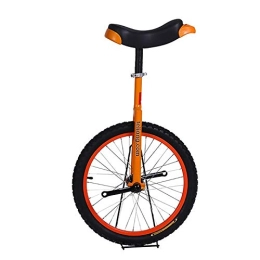 Lhh Bike Lhh Orange Unicycle with Adjustable Seat and Non-slip Pedal，Young Adults Balance Cycling Exercise Bike Bicycle 16inch / 18inch / 20inch (Size : 18inch)