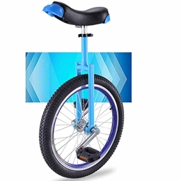 LJHBC Unicycles LJHBC Unicycle for Kids / Teenager Height Adjustable 18" Wheel Leakproof Butyl Tire Wheel Cycling Outdoor Sports(Color:blue)