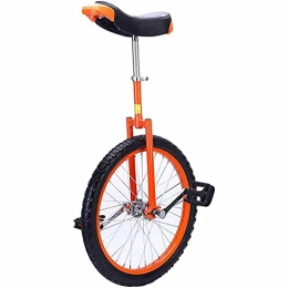 LJHBC Unicycles LJHBC Unicycle Road Bike Cleats with Indoor Bikes Pedals contoured ergonomic saddle for Kids Boys Girls Beginner Uni-Cycle Single Wheel(Size:14in, Color:Orange)