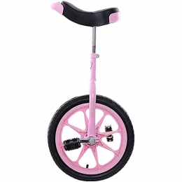 LJHBC Unicycles LJHBC Wheel Trainer Unicycle 16" Inch Wheel Cycling Outdoor Sports Fun Bike, Single Wheel Balance Bicycle, Acrobatic Car (Color:pink)