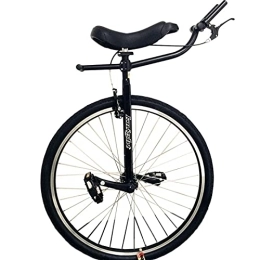 LoJax Unicycles LoJax Freestyle Unicycle Adults Unicycle with Brakes & Handlebars, 28 inch Unicycle for Tall People Height From 160-195cm (Black 28 inch)