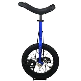 LoJax Unicycles LoJax Kid's / Adult's Trainer Unicycle 16 Inch Unicycle with Aluminum Alloy Frame, Unicycle for Kids / Boys / Girls Beginner, Starter Learner First Unicycle, Best Birthday Gift (Blue 16 Inch Wheel)