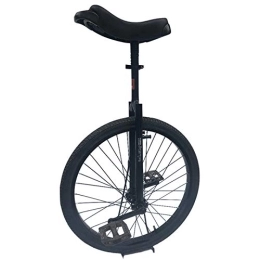 LoJax Unicycles LoJax Wheel Trainer Unicycle 20 Inch Classic Black Unicycle, for Beginners / Adults, Heavy Duty Frame Balance Bike, with Mountain Tire & Alloy Rim, Best Birthday Gift (Black 24 inch)