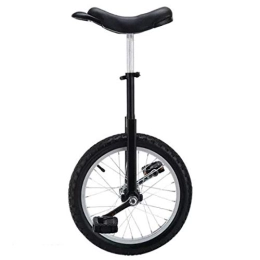 Lqdp Unicycles Lqdp 16 Inch Wheel Boys Unicycles for Big Kids / Small Adults(Height From 1.15 M-1.45m), Beginner Uni Cycle with Alloy Rim, Outdoor Sports (Color : Black)