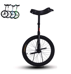 Lqdp Unicycles Lqdp 18'' Wheel Kids Unicycles for Teenager / Boy / Son, Rides Stable One Wheel Bike with Free Stand - Easy to Assemble, 4 Colors Optional (Color : Black)