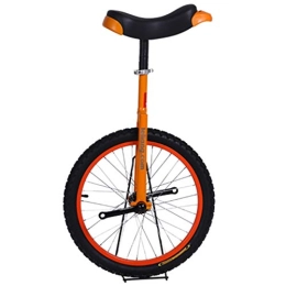 LXFA Bike LXFA 20 Inch Wheel Unicycle for Adults Professionals, 16 / 18 Balance Cycling for Kids(7 / 8 / 9 / 10 / 12 Years Old), Sports Exercise (Color : Orange, Size : 20 inch)