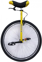 MLL Bike MLL Balance Bike, Large Yellow Adults Unicycle with Brakes for Tall People Height 160-195cm 28" Skid Mountain Tire, Heavy Duty Height Ad