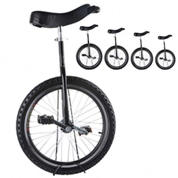  Unicycles Mom / Dad / Adult Balance Unicycle 20 / 24 Inch, Black, 16 / 18 Inch Wheel Kid'S Unicycle For 9-15 Year Old Child / Boys / Girls, Best Birthday Gift (Color : Black, Size : 16") Durable