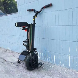 Stoge Unicycles Motorized smart balance Scooter Electric Unicycle Electric Scooter 500W One Wheel Self Balancing Scooters 60V Portable Smart Electric Unicycle Scooter with Seat and Handlebar 2020 (Size : 30KM)