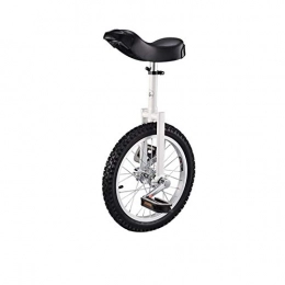 BBI Bike New 16" 18" 20" 24" Unicycle Cycling Scooter Circus Bike Youth Adult Balance Exercise Single wheel Bicycle Aluminum Wheel (Color : White, Size : 16inch)