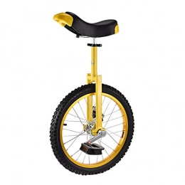 Niguleser 16 Inch Wheel Unicycle, Kid's Trainer Unicycles, 2.125" Leakproof Butyl Mountain Tire, Balance Cycling Exercise Health,Yellow