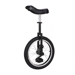 OKMIJN Bike OKMIJN Freestyle Unicycle 16 Inch Single Round Children's Adult Adjustable Height Balance Cycling Exercise Black