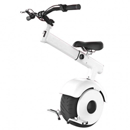 PAUL&F Bike PAUL&F Electric Unicycle, Smart Scooter, Somatosensory Mode, 60V / 800W Motor, The Fastest Speed Is 15Km / H, Unisex Adult Unicycle With Seat And Handlebar, 420Whwhite