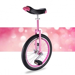 AHAI YU Bike Pink 16 / 18 / 20 Inch Unicycle Cycling, for Girls Big Kids Teens Adult, Heavy Duty Steel Frame, For Outdoor Sports Balance Exercise Juggling (Size : 16"(40CM))