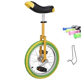 QHW Unicycles QHW Height-adjustable single-wheel bicycle, non-slip butyl mountain tire balance bike, available for men and women, 16in, 18in, 20in, 24in
