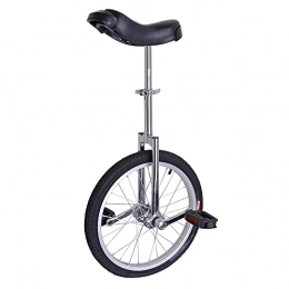 QQSA Unicycles QQSA 18 Inch Traditional Unicycle Bicycle Competition Single Thickened Aluminum Alloy Ring Balance Car Exercise Bicycle Wheel (Color : Black)
