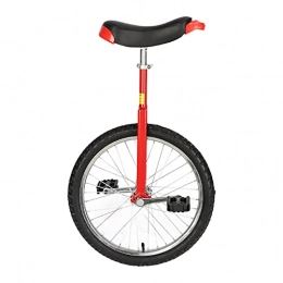 Queiting Unicycles Queiting Bicycle Unicycle Steel Standard Non-opening Crank Bicycle Exercise to Improve Balance Exercise Adjustable Single-wheel Bicycle Suitable for Youth Cycling Exercise(Red)