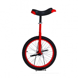QWEASDF Bike QWEASDF 18" Unicycle for Kids, Adjustable Outdoor Unicycle with Alloy Rim, Balance Cycling Bikes Cycling Outdoor Sports Fitness Exercise, Red
