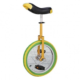 QWEASDF Bike QWEASDF Unicycle, Adjustable Outdoor Unicycle with Alloy Rim, Balance Cycling Bikes Cycling Outdoor Sports Fitness Exercise 16", 18", 20", Green, 16“
