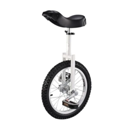 QYMLSH Unicycles QYMLSH outdoor unicycle Unicycle Bike|unicycle For Kids Daily Fitness Exercises, Cycling Exercises, Balance Training, Talent Shows, Hobbies, Etc，unicycles For Adults (Color : White, Size : 24inch)