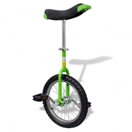 Roderick Irving Unicycles Roderick Irving Adjustable Steel + Rubber + Plastic Unicycle Wheel Diameter: 16 Inches (40.7 cm) Green and Black