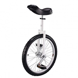 seveni Unicycles seveni 20 Inch Wheel Unicycle for Adults Teenagers Beginner, High-Strength Manganese Steel Fork, Adjustable Seat, Load-bearing 150kg / 330 Lbs (Color, Black), White