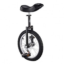 AHAI YU Unicycles Skidproof Trainers Unicycles Height Adjustable, Cycling Bike for Kids / Adults, with Comfortable Release Saddle Seat & Stand (Color : BLACK, Size : 24INCH)