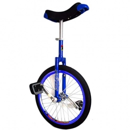  Unicycles Small 12" Unicycle for 5 Year Old Children / Kids / Boys / Girls, 16" Unicycle for Kids, 20" / 24" Unicycle for Adults, Unicycle with Alloy Rim (Color : Blue, Size : 16 Inch Wheel)