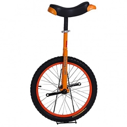 SSZY Unicycles SSZY 20inch Unicycle for Kids / Beginners / Adult, Teenagers Balance Cycling with Skidproof Tire, 12 / 13 / 14 / 15 / 16 Years Old Child Unicycles, Height 150-175cm (Color : Orange)