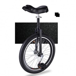  Unicycles Starters Unicycle for Kids / Teenager / Young People, Height Adjustable 18" Wheel Leakproof Butyl Tire Wheel Cycling Outdoor Sports, Easy to Assemble (Color : Black)