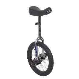 SUN BICYCLES Unicycles Sun 16 Inch Classic Chrome / Black Unicycle by Sunlite