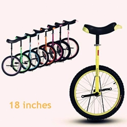 SYCHONG Unicycles SYCHONG 18 Inchs Children's Adult Acrobatic Unicycle Balance Car, Anti-Sliding Anti-Wear Pressure Anti-Drop Anti-Collision, Yellow