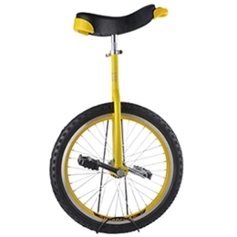  Unicycles Teen / Big Kids / Child Outdoor Unicycle, 18Inch Wheel Balance Cycling Unicycle With Alloy Rim & Stand, User Height 140-165Cm (Color : Yellow, Size : 18") Durable