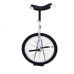 TTRY&ZHANG Bike TTRY&ZHANG Adults Unicycle 24inch Wheel, with Non-slip Pedals, Unicycle Bicycle for Female / Male / Teens / Big Kids, User 175-195cm (Color : WHITE)