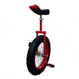 TTRY&ZHANG Unicycles TTRY&ZHANG Red Unicycles for Adults 24 Inch, Kids(15 / 16 / 17 / 18 Years Old) Mountain Tire 20inch Wheel Outdoor Balance Cycling, Leakproof Tire (Color : RED1, Size : 20INCH)