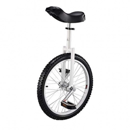 TX Bike TX Children Unicycle Adult Balance Bike 20 Inch Sports Bicycle Pneumatic Tire, White