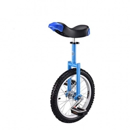  Bike Unicycle, Adjustable Bike 16" 18" 20" Wheel Trainer 2.125" Skidproof Tire Cycle Balance Use For Beginner Kids Adult Exercise Fun Fitness blue 18 inch