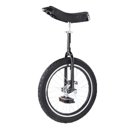LRBBH Unicycles Unicycle, Adjustable Saddle Skidproof Mountain Tire Professional Balance Cycling Exercise Bike Suitable Height 140-165CM / 18 inches / Black