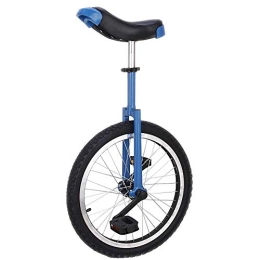LRBBH Bike Unicycle, Aluminum Alloy Rim Frame Balance Cycling Exercise Acrobatic Art Bike Wheel Contoured Ergonomic Saddle Max Loadbearing 80KG / 16 inch / Blue